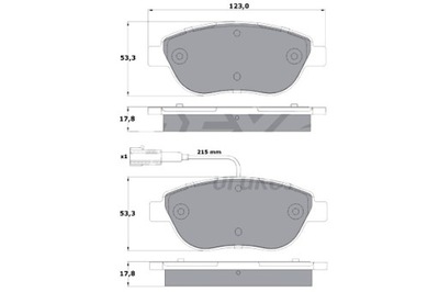 TOMEX BRAKES ZAPATAS DE FRENADO FIAT STILO 1.2-1.6 01-08 CON CZUJ.  