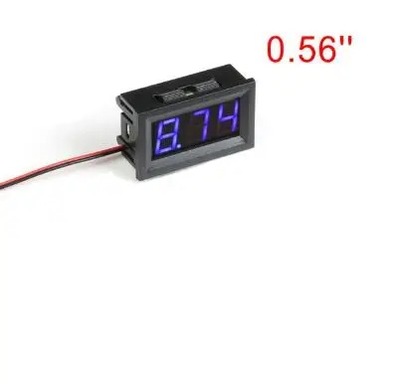 Mini Digital Voltmeter Tester DC 4.5V to 30V 2-Wire Mini LED Display~72219