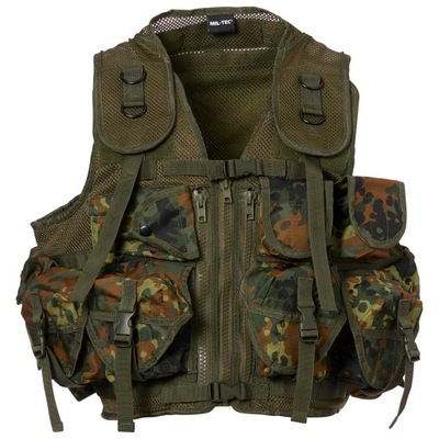 Kamizelka taktyczna wojskowa Mil-Tec 9 Pockets Tactical Flecktarn