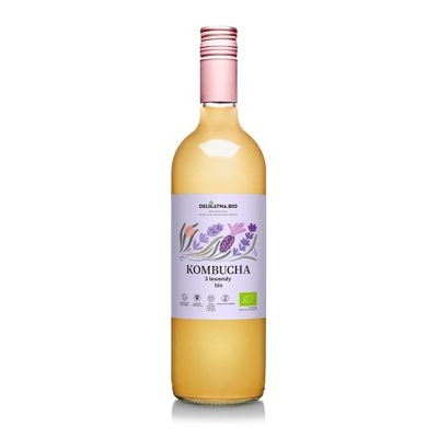 KOMBUCHA 3 LAWENDY BIO 750 ml - DELIKATNA (ZAKWASOWNIA) DELIKATNA