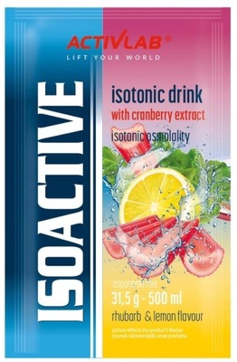 ACTIVLAB ISOACTIVE Napój izotoniczny Rabarbar z cytryną 31,5g