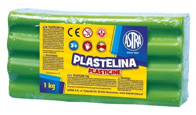 Plastelina ASTRA 1kg zielona jasna