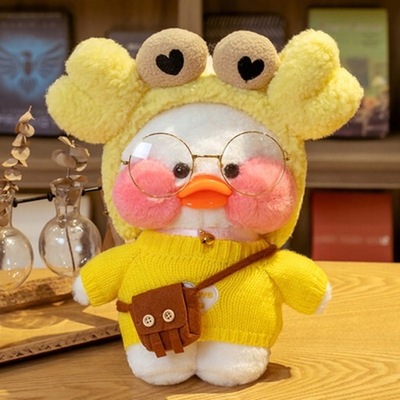 30cm Cartoon Cute LaLafanfan Cafe Duck Plush Toy