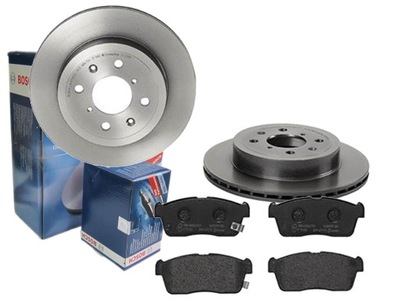 Тормозные диски тормозные колодки bosch перед suzuki ignis ii 253mm фото №1