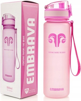 BIDON NA WODĘ BUTELKA TRITAN BPA FREE 1000ML RÓŻOWY