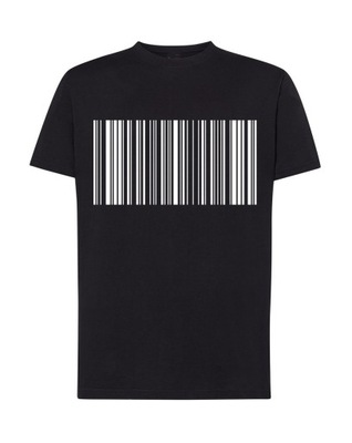 T-Shirt koszulka nadruk kod kreskowy Rozm.5XL