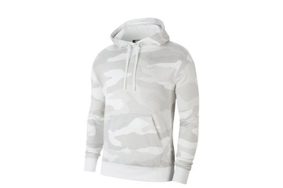 bluza z kapturem NIKE CLUB HOODIE r. M camo MORO