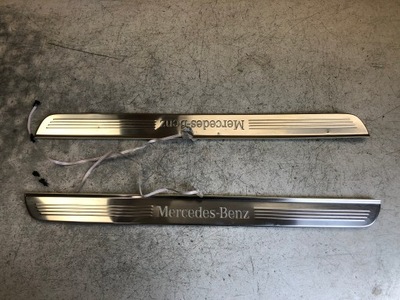 Mercedes e coupe w238 молдинг накладка порог led фото №1