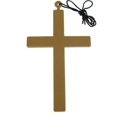 Krzyż na Szyję Naszyjnik Księdza Gadżet Przebranie