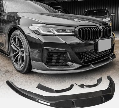 Накладка сплиттер bmw g30 g31 lci карбон фото №1