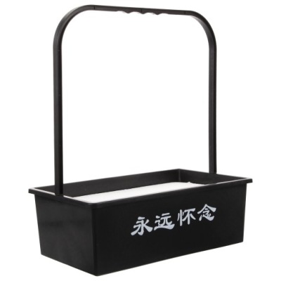 PRAKTYCZNY PLASTIKOWY KOSZ DO DEKORACJI GROBU NA KWIATY