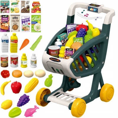 Wózek Sklepowy Zakupowy Dla Dzieci Supermarket Sklep Owoce Warzywa MATADI
