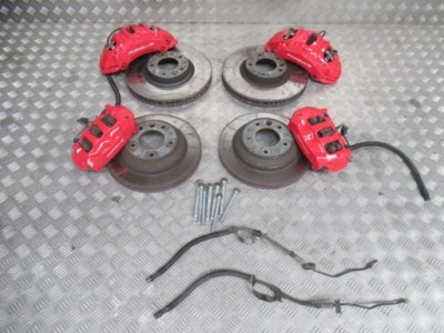 Комплект гальмівні диски гальма супорти porsche cayenne 7p5 4.8 фото №1