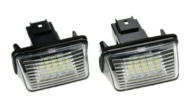 Citroen peugeot ліхтарі номерного знака реєстраційний led фото №1