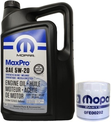 MOPAR 5W20 5L + ФИЛЬТР МАСЛА MO-090 (PH16)