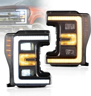 Модуль фары автомобильных full led do лампы ford f250 f350 f450 f550 2017-2019 фото №1