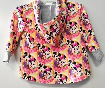 Bluza z kapturem rozpinana Mickey Minnie r.140/146