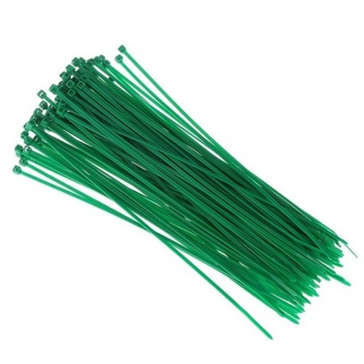 OPASKI ZACISKOWE DE CABLES 200X4,8MM COLOR VERDE 100SZT  