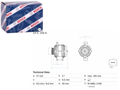 ALTERNATEUR MINI R56 R57 R58 R59 CLUBMAN R55 CLUBVAN R55 COUNTRYMAN 
