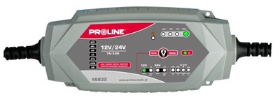 Prostownik inwert. do akumulatorów sam.12v/24v,7a ce proline