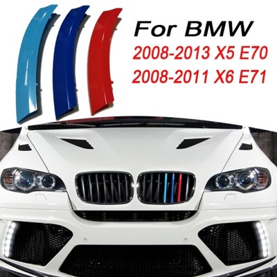 FRONT GRILLE TRIM STRIPS FOR BMW E46 E90 E60 E39 E36 F30 F10 F20 X5 ~56628  