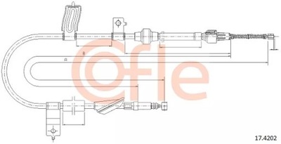 17.4202 ТРОС H-CA PR HONDA CIVIC 95-01