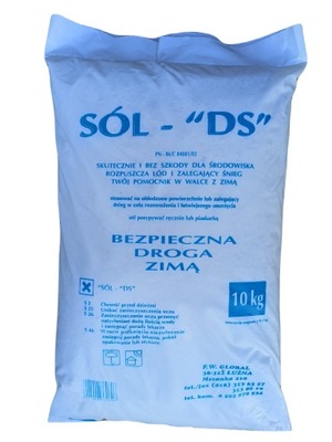 sól drogowa z antyzbrylaczem 10 kg worek SOL - DS