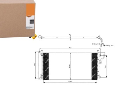 Конденсатор кондиціонера hyundai grandeur 06- nrf фото №1