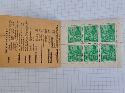 Znaczki bloczki 1953 zeszycik kompletny Niemcy DDR