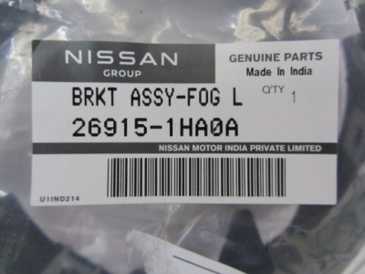 Оригинал левая рамка кронштейн кронштейн противотуманной фары nissan micra k13, 26915-1ha0a фото №1