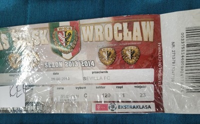 bilet Śląsk Wrocław - Sewilla