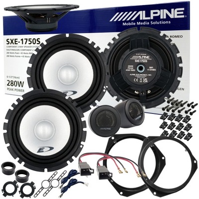 ALTAVOCES ALPINE DISTANCIAS PARA FIAT 500 DUCATO GRANDE PUNTO OPEL ASTRA H CORSA  