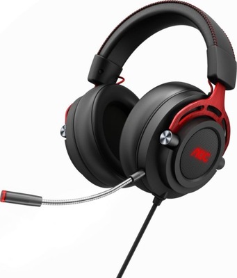 Słuchawki z mikrofonem AOC GH300 Gaming czarno-czerwone