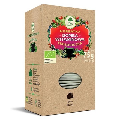 Herbatka Bomba witaminowa BIO 25x3g DARY NATURY