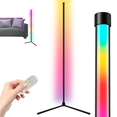 LAMPA PODŁOGOWA LED ŚWIATŁO NASTROJOWE STOJĄCA BLUETOOTH 165CM