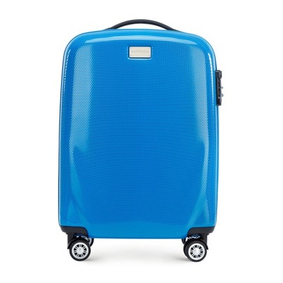 WITTCHEN walizka kabinowa z polikarbonu niebieska
