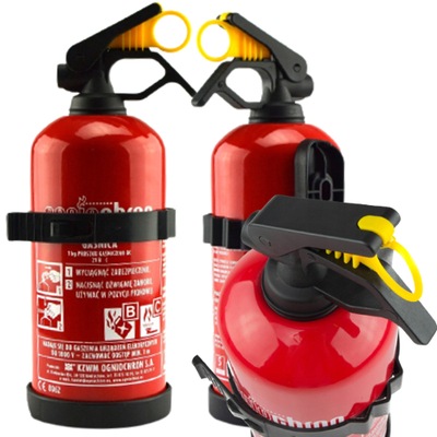 EXTINGUIDOR 1KG OGNIOCHRON DE AUTOMÓVIL DOMOWA DE POLVO SOPORTE REGALO NORMY EUROPA  