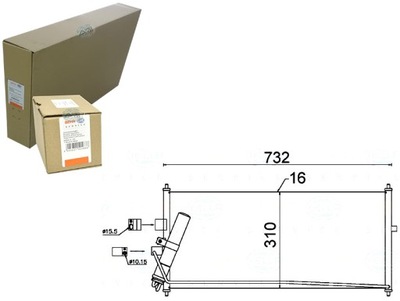 BEHR-HELLA CONDENSADOR DE ACONDICIONADOR NISSAN ALMERA 02  