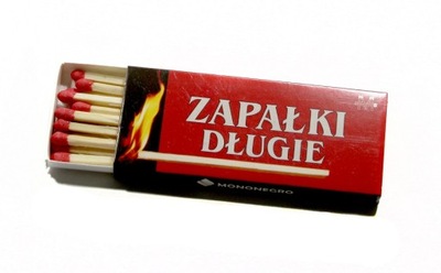 Zapałki długie - 15 szt.