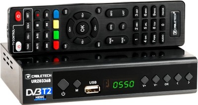 Niezawodny Tuner Dekoder Cyfrowy Tv Naziemnej HEVC DVB-T2 Cabletech URZ0336