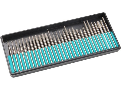 WIERTŁA FREZY DIAMENTOWE DO MINISZLIFIERKI DREMEL ZESTAW RÓŻNE KSZTAŁTY