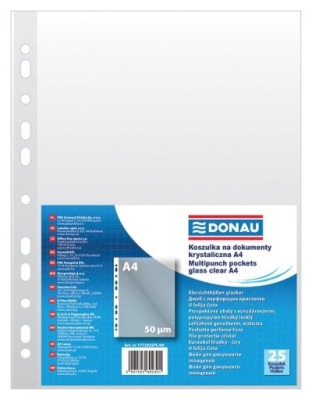 KOSZULKI PP A4 KRYSTAL 50MIKR 25SZT