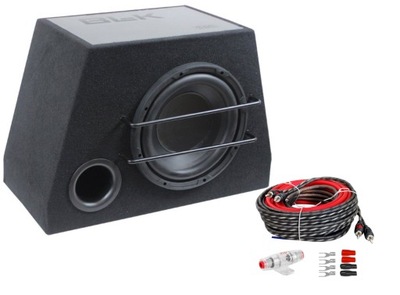 Subwoofer Mac Audio BLK SUB 25 350W + zestaw kabli ACV LK-10