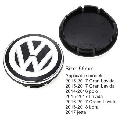 4 PIEZAS 56MM 65MM TAPACUBOS CENTRO KOLPAKA COCHE RECUBRIMIENTO PARA VW VOLKSWAGEN GOLF POLO  