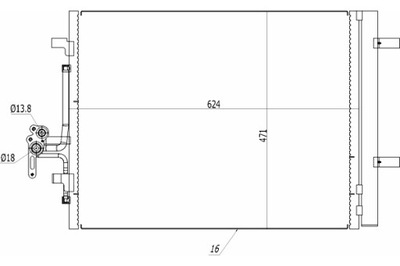 HART KONDENSATORIUS KONDENSATORIUS KONDICIONAVIMO VOLVO S80 1.6D 06- 