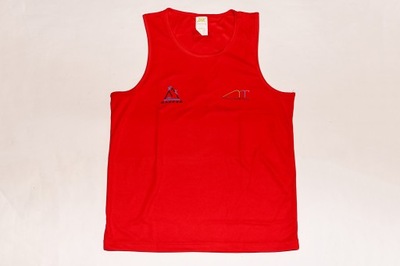 Męska koszulka sportowa na ramiączkach Bieg na Wielką Sowę czerwona