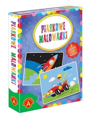 PIASKOWE MALOWANKI - AUTO I RAKIETA ALEX