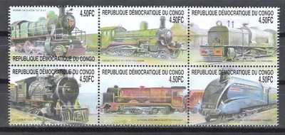 CONGO MNH LOCOMOTIVES