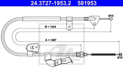 CABLE DE FRENADO 24.3727-1953.2  