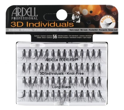 ARDELL 3D Individuals Kępki rzęs LONG BLACK